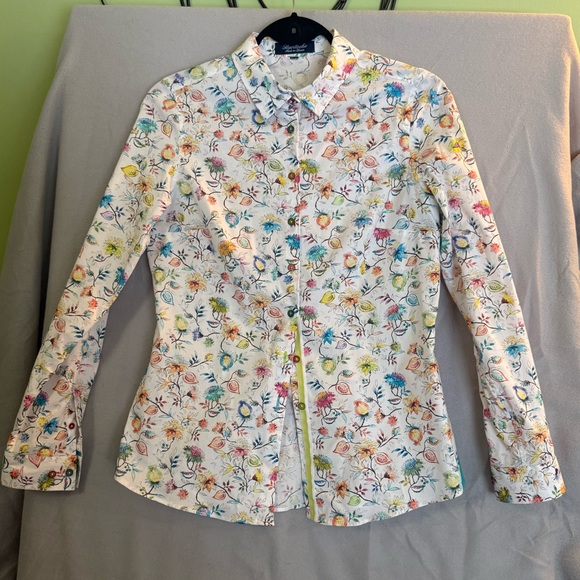 Baroche Tops - Baroche button-up Multicolor Floral shirt EU40 fitted